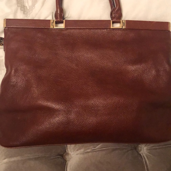 Prada large tote handbag with gold hardware - Picture 3 of 6